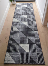 Load image into Gallery viewer, Long Modern Grey Hall Runner - Boston