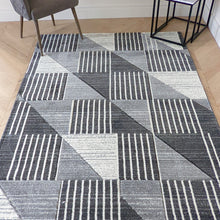Load image into Gallery viewer, Grey Triangles Living Room Rug - Boston