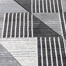 Load image into Gallery viewer, Grey Triangles Living Room Rug - Boston