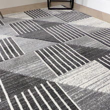 Load image into Gallery viewer, Grey Triangles Living Room Rug - Boston