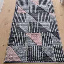 Load image into Gallery viewer, Blush Pink Triangles Rug - Boston