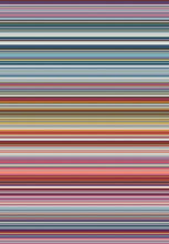 Load image into Gallery viewer, Multicoloured Wool Look Striped Living Room Rug - Perth
