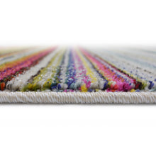 Load image into Gallery viewer, Multicoloured Wool Look Striped Living Room Rug - Perth