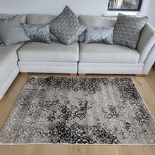 Load image into Gallery viewer, Dark Grey and Silver Vintage Area Rug - Denver