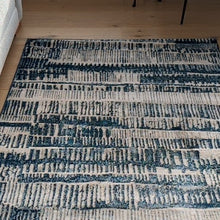 Load image into Gallery viewer, Dark Blue Distresssed Scandi Living Room Rug - Denver