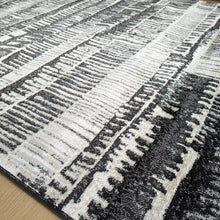 Load image into Gallery viewer, Vintage Grey Scandi Flatweave Living Room Rug - Denver
