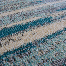 Load image into Gallery viewer, Blue Wool Look Abstract Living Room Rug - Perth