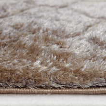 Load image into Gallery viewer, Brown Carved Washable Shaggy Rug - Kasta