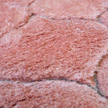 Load image into Gallery viewer, Pink Carved Washable Shaggy Rug - Kasta