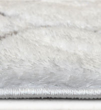 Load image into Gallery viewer, White Hand Carved Washable Shaggy Rug - Kasta