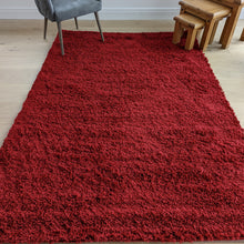 Load image into Gallery viewer, Warm Red Shaggy Rug - Gallery