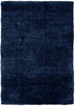 Load image into Gallery viewer, Navy Luxuriously Soft Polyester Shaggy Rug - Dokka