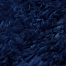 Load image into Gallery viewer, Navy Luxuriously Soft Polyester Shaggy Rug - Dokka