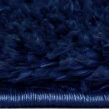 Load image into Gallery viewer, Navy Luxuriously Soft Polyester Shaggy Rug - Dokka