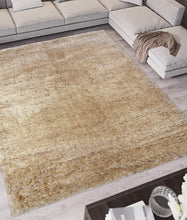 Load image into Gallery viewer, Natural Soft Shimmering Polyester Shaggy Rug - Dokka