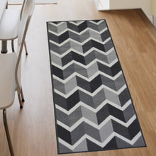 Load image into Gallery viewer, Grey Chevron Flatweave Living Room Rug - Islay
