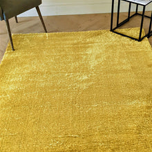 Load image into Gallery viewer, Ochre Yellow Polyester Shaggy Rugs - Lush