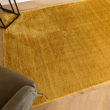 Load image into Gallery viewer, Ochre Yellow Polyester Shaggy Rugs - Lush