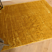 Load image into Gallery viewer, Ochre Yellow Polyester Shaggy Rugs - Lush