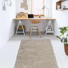 Load image into Gallery viewer, Beige Non Shedding 25mm Cosy Shaggy Rug - Aras