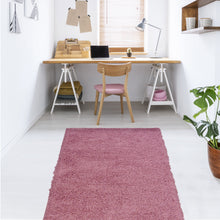 Load image into Gallery viewer, Baby Pink Non Shedding 25mm Cosy Shaggy Rug - Aras