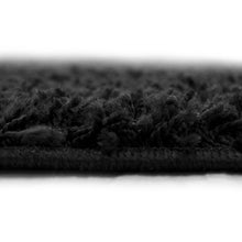 Load image into Gallery viewer, Jet Black 25mm Cosy Low Pile Shaggy Rug - Aras