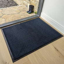 Load image into Gallery viewer, Navy Non Slip And Washable Door Mat - Barrier