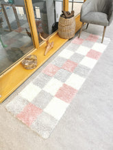 Load image into Gallery viewer, Blush Pink Patchwork Hall Runner Rug - Oslo
