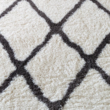 Load image into Gallery viewer, Ivory Moroccan Trellis Shaggy Rugs - Alaska