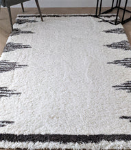 Load image into Gallery viewer, Ivory Berber Shaggy Runner Rugs - Alaska