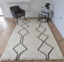 Load image into Gallery viewer, Ivory Nomad Scandi Deep Shaggy Rugs - Alaska