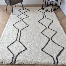 Load image into Gallery viewer, Ivory Nomad Scandi Deep Shaggy Rugs - Alaska