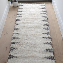 Load image into Gallery viewer, Ivory Berber Shaggy Runner Rugs - Alaska