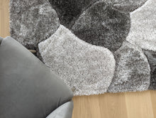 Load image into Gallery viewer, Grey Pebbles Shaggy Rugs - Verge