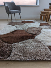 Load image into Gallery viewer, Brown Pebbles Shaggy Rugs - Verge