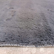 Load image into Gallery viewer, Cheap Shaggy Rabbit Faux Fur Dark Grey Rug Rugs Rugs for sale