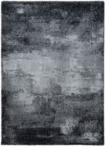 Black Distressed Abstract Area Rug - Pori