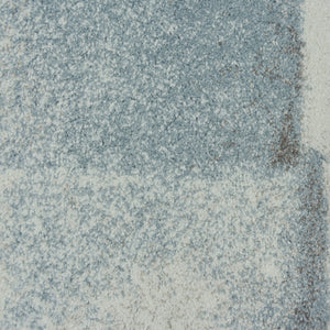 Blue Distressed Abstract Rug - Pori