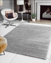 Load image into Gallery viewer, Silver shaggy rugs