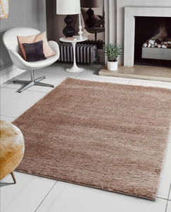 natural shaggy rug