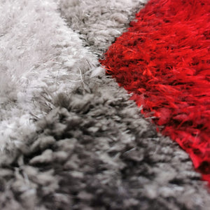 Soft Shaggy Red Rugs