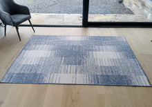 Load image into Gallery viewer, Blue Patchwork Reversible Outdoor Rug - Capri