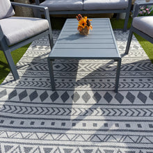 Load image into Gallery viewer, Light Grey Scandi Flatweave Outdoor Rug - Casa