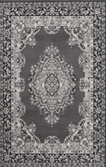 Dark Grey Oriental Living Room Rugs - Islay