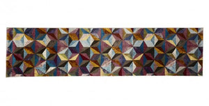 Modern Soft Multicoloured Geometric Rug - 16th Avenue