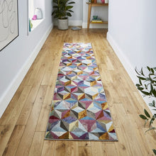 Load image into Gallery viewer, Modern Soft Multicoloured Geometric Rug - 16th Avenue