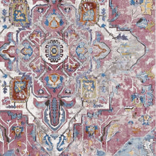 Load image into Gallery viewer, Fuschia &amp; Blue Vintage Soft Area Rug - 16th Avenue