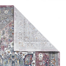 Load image into Gallery viewer, Fuschia &amp; Blue Oriental Area Rug - 16th Avenue