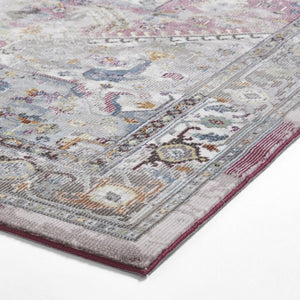 Fuschia & Blue Oriental Area Rug - 16th Avenue