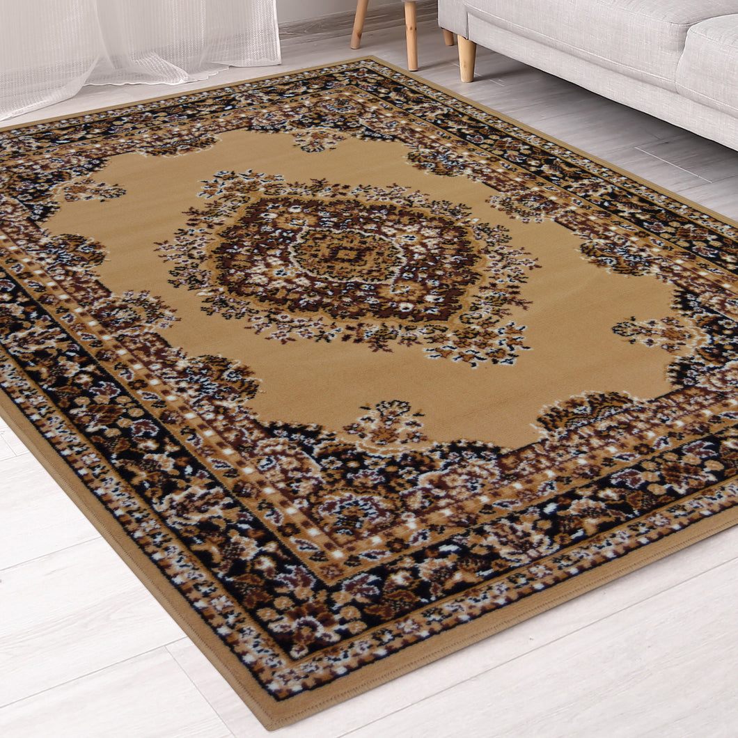 Beige Traditional Berber Living Room Rug - Islay